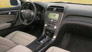 Превью обои acura, tl, 2007, интерьер, салон, руль, спидометр