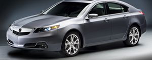 Превью обои acura, tl, 2011, серый металлик, вид спереди, стиль, авто