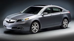 Превью обои acura, tl, 2011, серый металлик, вид спереди, стиль, авто