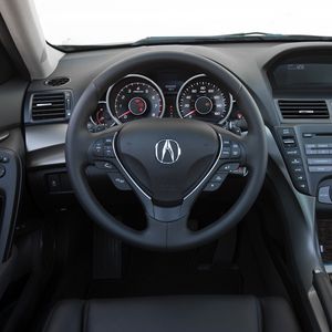 Превью обои acura, tl, 2011, салон, интерьер, руль, спидометр