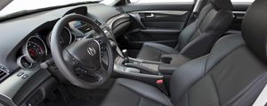 Превью обои acura, tl, 2011, салон, интерьер, руль, спидометр