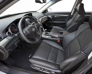 Превью обои acura, tl, 2011, салон, интерьер, руль, спидометр