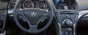 Превью обои acura, tl, 2011, салон, интерьер, руль, спидометр