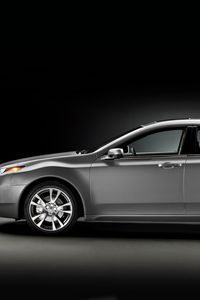 Превью обои acura, tl, 2011, серый металлик, вид сбоку, стиль, авто, акура