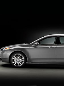 Превью обои acura, tl, 2011, серый металлик, вид сбоку, стиль, авто, акура