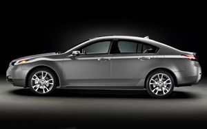 Превью обои acura, tl, 2011, серый металлик, вид сбоку, стиль, авто, акура