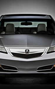 Превью обои acura, tl, 2011, серый металлик, вид спереди, стиль, авто, акура