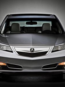 Превью обои acura, tl, 2011, серый металлик, вид спереди, стиль, авто, акура