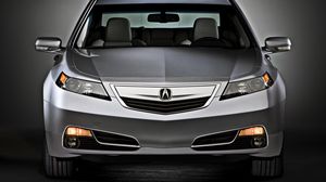 Превью обои acura, tl, 2011, серый металлик, вид спереди, стиль, авто, акура