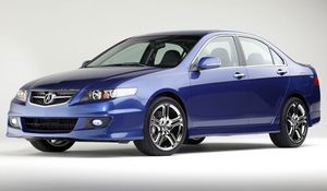 Превью обои acura, tsx, 2003, синий, вид сбоку, стиль, концепт кар, акура, авто