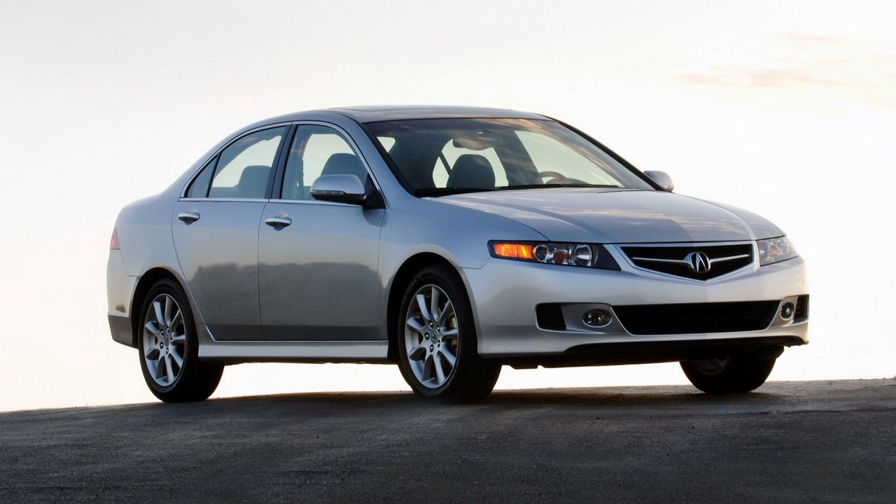 Обои acura, tsx, 2006, серый металлик, стиль, авто, акура, асфальт