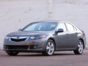 Превью обои acura, tsx, 2008, серый, вид спереди, стиль, авто, акура, асфальт