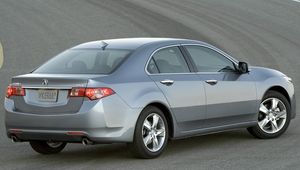 Превью обои acura, tsx, 2010, серый металлик, вид сбоку, стиль, авто, акура, асфальт