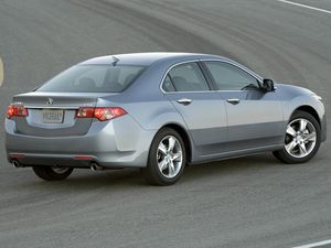 Превью обои acura, tsx, 2010, серый металлик, вид сбоку, стиль, авто, акура, асфальт