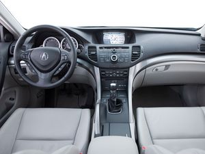 Превью обои acura, tsx, салон, интерьер, руль, спидометр