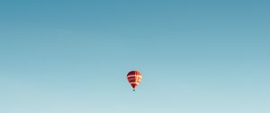Превью обои аэростат, воздушный шар, полет, небо, минимализм