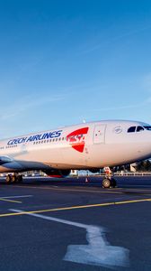 Превью обои airbus, a330, 300, czech, airlines