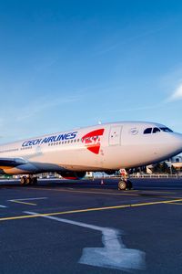 Превью обои airbus, a330, 300, czech, airlines