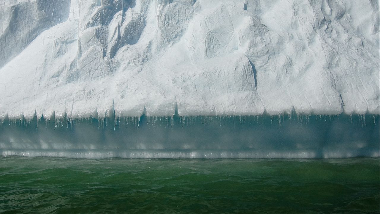Обои айсберг, снег, лед, вода, антарктида