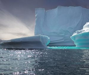 Превью обои айсберги, лед, рельеф, море, природа