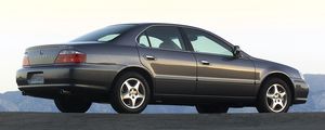 Превью обои акура, 2002, серый, вид сбоку, стиль, acura, tl, авто, асфальт