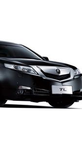 Превью обои акура, 2008, черный, вид сбоку, стиль, acura, tl, авто