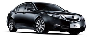 Превью обои акура, 2008, черный, вид сбоку, стиль, acura, tl, авто