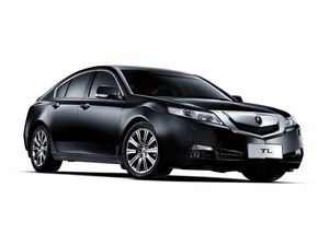 Превью обои акура, 2008, черный, вид сбоку, стиль, acura, tl, авто