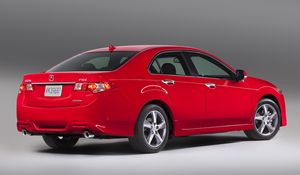 Превью обои акура, 2011, красный, вид сбоку, стиль, авто, acura, tsx