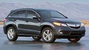 Превью обои акура, черный, вид сбоку, джип, авто, acura, rdx, 2012, природа, горы