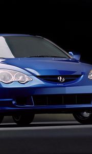 Превью обои акура, концепт кар, 2001, синий, вид спереди, стиль, acura, rs-x, concept, авто