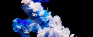 Превью обои акварель, краски, сгустки, вода