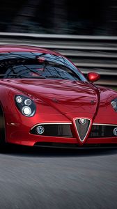 Превью обои alfa romeo, graceful entrance, красный