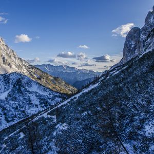 Превью обои альпы, горы, снег