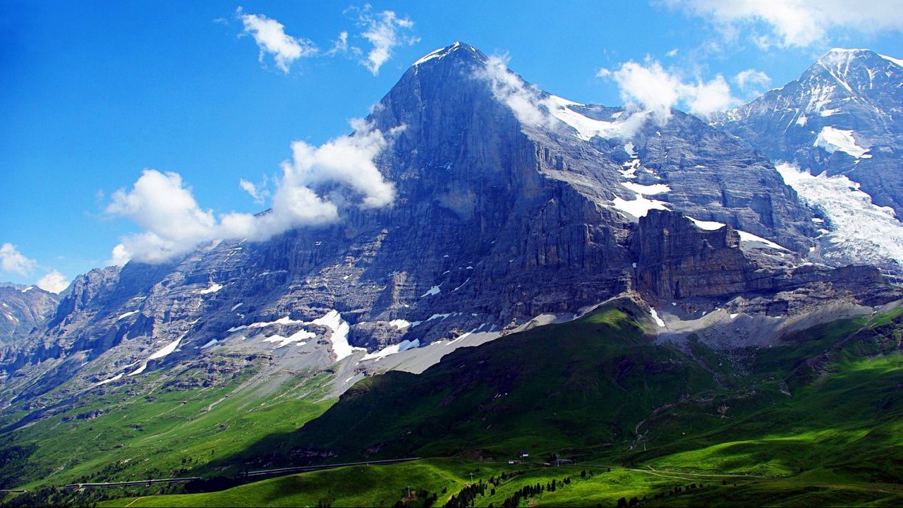 Обои альпы, швейцария, горы, небо