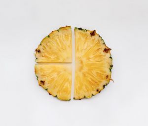 Превью обои ананас, дольки, фрукт, минимализм