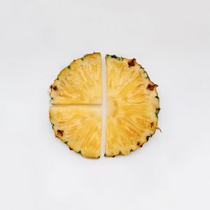 Превью обои ананас, дольки, фрукт, минимализм