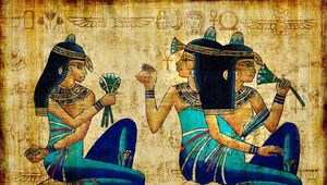 Превью обои ancient, egypt, брюнетки, девушки, древность, египет, рисунок