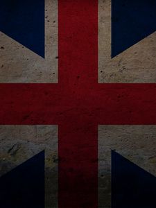 Превью обои англия, линии, кресты, красный, полосы, синий, великобритания, текстура, флаг, символ