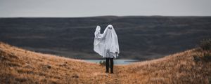 Превью обои аноним, поле, горизонт