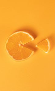Превью обои апельсин, долька, цитрус, оранжевый
