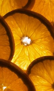 Превью обои апельсин, дольки, форма, круг, фрукт