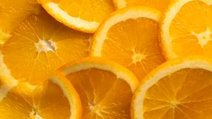 Превью обои апельсин, дольки, фрукт, цитрус, макро
