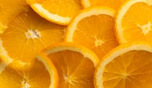 Превью обои апельсин, дольки, фрукт, цитрус, макро