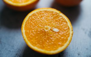 Превью обои апельсин, дольки, фрукты, цитрус, свежий