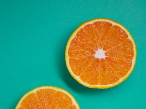 Превью обои апельсин, дольки, цитрус, фрукты