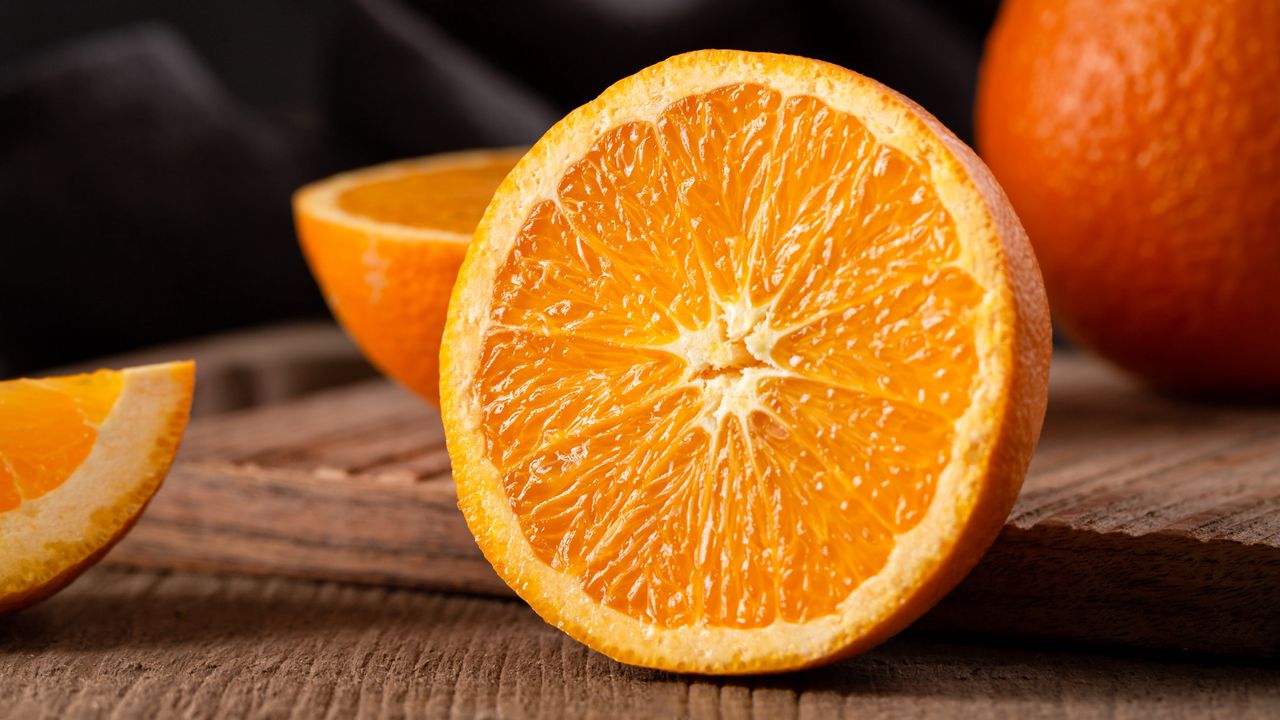 Обои апельсин, фрукт, цитрус, дольки