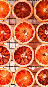 Превью обои апельсин, фрукты, цитрус, сетка