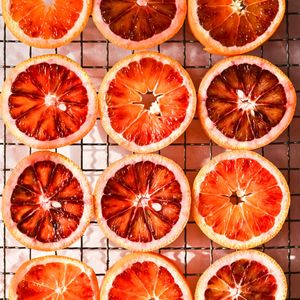 Превью обои апельсин, фрукты, цитрус, сетка