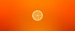 Превью обои апельсин, минимализм, долька, срез